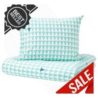 ราคา STILLSAMT สติลล์ซามต์ ปลอกผ้านวมและปลอกหมอน สีไลท์เทอร์ควอยซ์ 150x200 50x80 ซม ปลอกหมอน ปลอกหมอนอิง ปลอกหมอนข้าง ชุดผ้าปูที่นอน ผ้านวม ผ้าห่ม ผ้าคลุม ชุดเครื่องนอน by SoMalls (809598676)