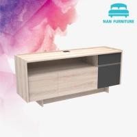 ราคา ์NB Markt ชั้นวางทีวี 140 ซม 2 ลิ้นชัก 1 บานเปิด รุ่น TV 140 สี โซลิด กราไฟท์ (467634150)