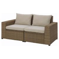 ราคา ชุดโซฟารับแขก ชุดโซฟาราคาถูก ชุดโซฟาปรับนอน ชุดโซฟารับแขก ชุดโซฟาราคาถูก ชุดโซฟาปรับนอน โซฟา 2 ที่นั่ง กลางแจ้ง น้ำตาล โฮลเออ เบจ ขนาด 161x82x82 ซม ชุดโซฟา SOLLERÖN ขนาด 161x82x82 ซม (1349940964)