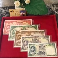 ราคา ธนบัตรโทมัสแบบ9 ครบชุด UNC ธนบัตรจริง ไม่ผ่านการใช้งาน ราคา 1ชุด 5 ฉบับ รับประกันความสวยงาม (335154445)