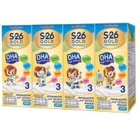 ราคา เอส26โกลด์โปรเกรส3 นมยูเอชทีรสจืด 180มล แพค 4 (1377322256)