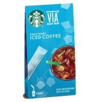 ราคา STARBUCKS Sweetened ICED Coffee USA Imported สตาร์บัค ไอซ์ คอฟฟี่ 12 8g x 5sticks (373257394)