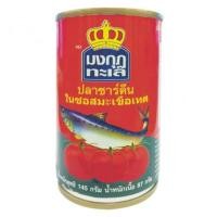 ราคา มงกุฎทะเล ปลาซาร์ดีนในซอสมะเขือเทศ 145 กรัมปลา อาหารทะเลกระป๋องอาหารกระป๋องอาหาร (1155356099)