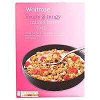 ราคา Waitrose fruity and tangy mixed berry crisp 500 g (1374014070)