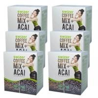 ราคา SWIZER COFFEE MIX ACAI BERRYกาแฟเพื่อสุขภาพ สไวเซอร์ คอฟฟี่ มิกซ์ พลัส อาซาอิ เบอร์รี่ จากป่าอเมซอนในบราซิล บรรจุ 10 ซอง 6 กล่อง (303631629)