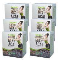 ราคา SWIZER COFFEE MIX ACAI BERRYกาแฟเพื่อสุขภาพ สไวเซอร์ คอฟฟี่ มิกซ์ พลัส อาซาอิ เบอร์รี่ จากป่าอเมซอนในบราซิล บรรจุ 10 ซอง 6 กล่อง (114923477)