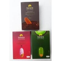 ราคา Banana Society แพ็ค3กล่อง สุดประหยัด บานาน่าโซไซตี้ รสเคลือบช็อคโกแลต รสสตรอเบอรี่ รสชาเขียว 180g 250g กล่อง My FooD (876640168)