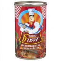 ราคา ซูเปอร์ซีเชฟ ปลาแมคเคอเรลในซอสมะเขือเทศกระป๋อง ขนาด 155 กรัมปลา อาหารทะเลกระป๋องข้าวธัญพีชอาหารกระป๋องและอาหารแห้ง (1015868094)