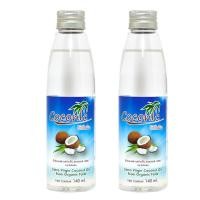 ราคา Coconic extra virgin coconut oil น้ำมันมะพร้าว บริสุทธิ์ 100 สกัดเย็น ขนาด 140 ml จำนวน 2 ขวด (1776025)