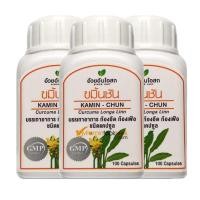 ราคา ขมิ้นชันชนิดแคปซูลอ้วยอันโอสถ 100เม็ด ขวด 3 ขวด ขับลม (335081530)
