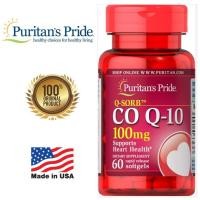 ราคา Puritans Pride Co Q10 100 mg 60 Sofgels Q 10 โคเอนไซม์ คิวเท็น บำรุงหัวใจ ของแท้ 100 นำเข้าจาก USA (893940012)