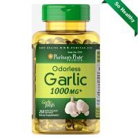 ราคา Puritans Pride Odorless Garlic 1000 mg 250 Rapid Release Softgels น้ำมันกระเทียมสกัดแบบไร้กลิ่น บำรุงหัวใจ ช่วยควบคุมระดับน้ำตาล (1192942893)