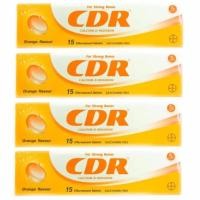 ราคา CDR Calcium D Redoxon 15 เม็ด 4 หลอด ซีดีอาร์ แคลเซี่ยมเม็ดฟู่ รสส้ม (130867055)