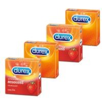ราคา Durex Setถุงยางอนามัย ดูเร็กซ์ สตรอเบอรี่ Durex Strawberry ดูเร็กซ์ เซนเซชั่น Durex Sensation รุ่นละ2กล่อง (1388266726)