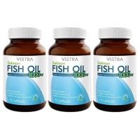 ราคา Vistra Salmon Fish Oil 1000MG 75เม็ด 3ขวด วิสทร้า น้ำมันปลาแซลมอน1000มก (182692227)