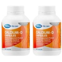 ราคา Mega We Care CALCIUM D 60แคปซูล 2ขวด แคลเซียม (130035707)