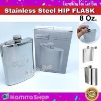 ราคา Namita Stainless Steel Hip Flask ขวดใส่เครื่องดื่ม สแตนเลส ขวดใส่ไวน์ ใส่เหล้า ขวดใส่เครื่องดื่มพกพา สแตนเลส ขนาด 8 Oz (1336816352)