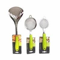 ราคา Color Kit กระชอนตักของทอด กระชอนกรองอาหาร เล็ก 6 5 ซม กระชอนกรองอาหาร ใหญ่ 9 ซม สแตนเลส รุ่นด้ามสี เขียว (103141887)