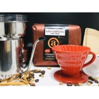 ราคา แก้วดริปเซรามิค สีแดงพริก 1 2 ที่ ช้อนตวงกาแฟ กระดาษกรอง เครื่องบดกาแฟไฟฟ้า กาคอยาว at y Coffee เมล็ดกาแฟคั่วอ่อน 400g (886520410)