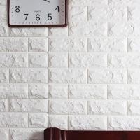 ราคา 5ชิ้น วอลเปเปอร์ สติกเกอร์ติดผนัง สามมิติ ลายอิฐ มีกาวในตัว Wallpaper 3D 70x77 cm (604632574)