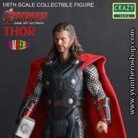 ราคา Crazy Toys โมเดล ทอร์ ธอร์ เทพเจ้าสายฟ้า Thor Avengers Age of Ultron Ragnarok สัดส่วน 1 ต่อ 6 สูง 28 cm มาเวล Marvel (329016660)