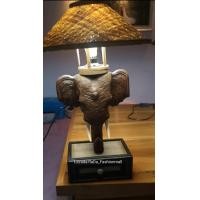 ราคา โคมไฟ ไม้แกะสลัก หัวช้าง ขนาดหัวช้าง 10x10นิ้ว เส้นผ่าศูนย์กลางโคม 14นิ้ว กล่องฐาน 8x5นิ้ว ความสูงทั้งหมด 21นิ้ว โคมไฟตั้งโต๊ะ โคมไฟติดผนัง โคมไฟหัวเตียง ไฟแต่งบ้าน โคมไฟไม้ ไม้ไผ่ โคมไฟระย้า โคมไฟห้