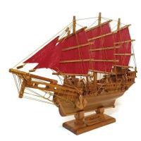 ราคา เรือสำเภา เรือสำเภาจีน ไม้สักทองแท้ เสริมฮวงจุ้ย เสริมสิริมงคล ขนาด S ใบเฉียง สีแดง เรือมงคล ไม้มงคล ศิริมงคล (417233834)