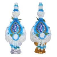 ราคา BY P shop พาน พานพุ่ม พานพุ่ม สก เบอร์ 6 เงิน ทอง 1คู่ (639308582)