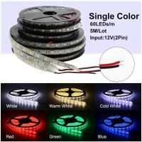 ราคา ไฟ led เส้น Strip 12v 5050 60leds m 5 M ไฟ led ไฟตกแต่ง ไฟติดบ้าน Indoor ip33 (1049074102)
