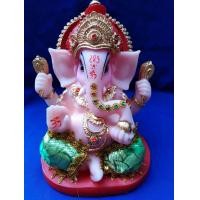 ราคา พระพิฆเนศปางดูดทรัพย์ประทานพร สูง 12 นิ้ว เนื้อเรซิ่น งานแต่งผ้าติดทอง (458042680)