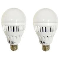 ราคา IWACHI LED Emergency หลอดไฟฉุกเฉินLED ติดอัตโนมัติเมื่อไฟดับ แสงเดย์ไลท์ 5W 2หลอด (9761039)