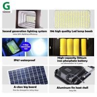 ราคา High Power Outdoor Solar LED Flood Light 100W โคมไฟโซล่าเซลล์สปอร์ตไลท์ พลังงานแสงอาทิตย์ 100Watt (626114214)