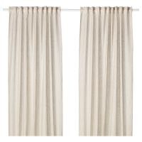 ราคา ผ้าม่านคู่ เบจ ขนาด 145x250 ซม ผ้าม่าน BIRTINE ขนาด 145x250 ซม (1349884990)