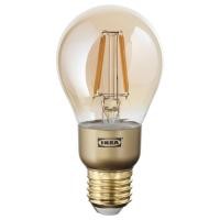 ราคา หลอดไฟ LED E27 400 ลูเมน หรี่ไฟได้ กลม แก้วใสสีน้ำตาล ขนาด 60 มม LUNNOM ขนาด 60 มม (1345606195)