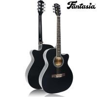 ราคา Fantasia Acoustic Guitar กีตาร์โปร่ง 40 นิ้ว คอเว้า รุ่น QAG401G กีต้าร์โปร่งมือใหม่ (514160197)