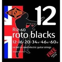 ราคา Rotosound สายกีต้าร์ไฟฟ้า ขนาด 0 12 0 60 รุ่น Roto blacks Made in England (1010108609)