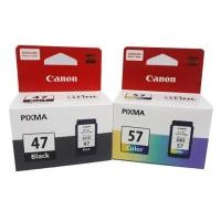 ราคา Canon PG 47 BLACK CANON CL 57 COLOR Original แพคคู่ (1384764589)