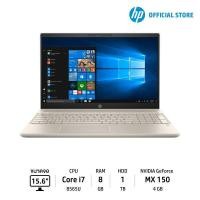 ราคา แล็ปท็อป HP รุ่น Pavilion 15 cs1056TX i7 8565U สีทอง (1106130600)