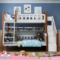ราคา เตียง2ชั้น รุ่น Castle ขนาด 5 ฟุต ตัดเตียงสไลด์ เตียงสองชั้น เตียงเด็กสองชั้น เตียงสองชั้นสำหรับเด็ก เตียงสองชั้นสำหรับเด็กโต (1408278529)