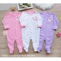 ราคา ชุดหมีคลุมเท้าเด็กแรกเกิด 9เดือน แพ็ค3ชุดสุดคุ้ม ราคา400บ (872214804)