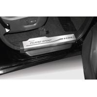 ราคา แผงครอบชายบันได กันรอยประตู Scuff Plate สแตนเลส Mitsubishi Pajero 2015 2020 4 ชิ้น (1421678343)