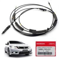 ราคา ชุดสายดึงฝากระโปรงท้าย ดึงฝาถังน้ำมัน ของแท้ ฮอนด้า ซีวิค เอฟบี สีดำ สำหรับ Honda Civic FB Sedan ปี 2012 2013 2014 2015 (1370164884)