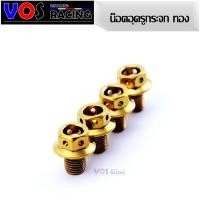 ราคา น็อตอุดรูกระจก wave ทุกรุ่น dream cub คลิก pcx scoopy cb น็อตอุดรูกระจกสีไทเทเนียม ลายหัวเจาะ HONDA YAMAHA ทุกรุ่น สีทองไทเทเนียม 2ตัว (1627396074)