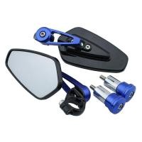 ราคา กระจกปลายแฮนด์ CRG งานอลูมิเนียมCNC สีน้ำเงิน ทรงARROW SPORT 5 เหลี่ยม กระจกปลายแฮน ใส่ได้ทุกยี่ห้อ ทุกรุ่น กระจกปลายแฮนด์มอเตอร์ไซค์ เช่น MSX M SLAZ R15 AEROX CBR Z900 NMAX ZOOMER X Z650 DUCATI (5147