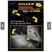 ราคา กุญแจล็อคพวงมาลัยรหัส SOLEX ปรับตั้งรหัสได้เองด้วยตัวเลข 5 หลัก SOLEX รุ่น 19080 ที่ล็อคเบรค ที่ล็อคครัช ล็อคพวงมาลัยรถยนตร์ อุปกรณ์ล็อคพวงมาลัย อุปกรณ์ล็อครถยนต์ ที่ล็อคพวงมาลัยรถยนต์ อุปกรณ์ล็อครถยน