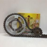 ราคา โซ่สเตอร์ชุดเดิม ยี่ห้อสมอ กล่องเหลือง รุ่น M slaz R15 428 (472590407)