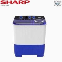 ราคา SHARP เครื่องซักผ้าฝาบน รุ่น ES-TW70BL ขนาด 7 กก. (341446379)