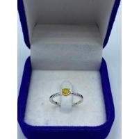 ราคา แหวนพลอยบุษราคัม เงินแท้ 925 เคลือบทองคำขาว (7938453586)