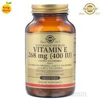 ราคา วิตามินอี Solgar Naturally Sourced Vitamin E 268 mg 400 IU 100 Softgels (418850445)