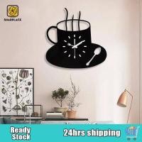 ราคา Sharplace นาฬิกาติดผนังแบบทันสมัยห้องครัวที่มีธีมถ้วยกาแฟช้อนส้อมนาฬิกาผนังนาฬิกาแขวนโลหะสำหรับห้องนั่งเล่น ห้องรับประทานอาหาร (7995166856)